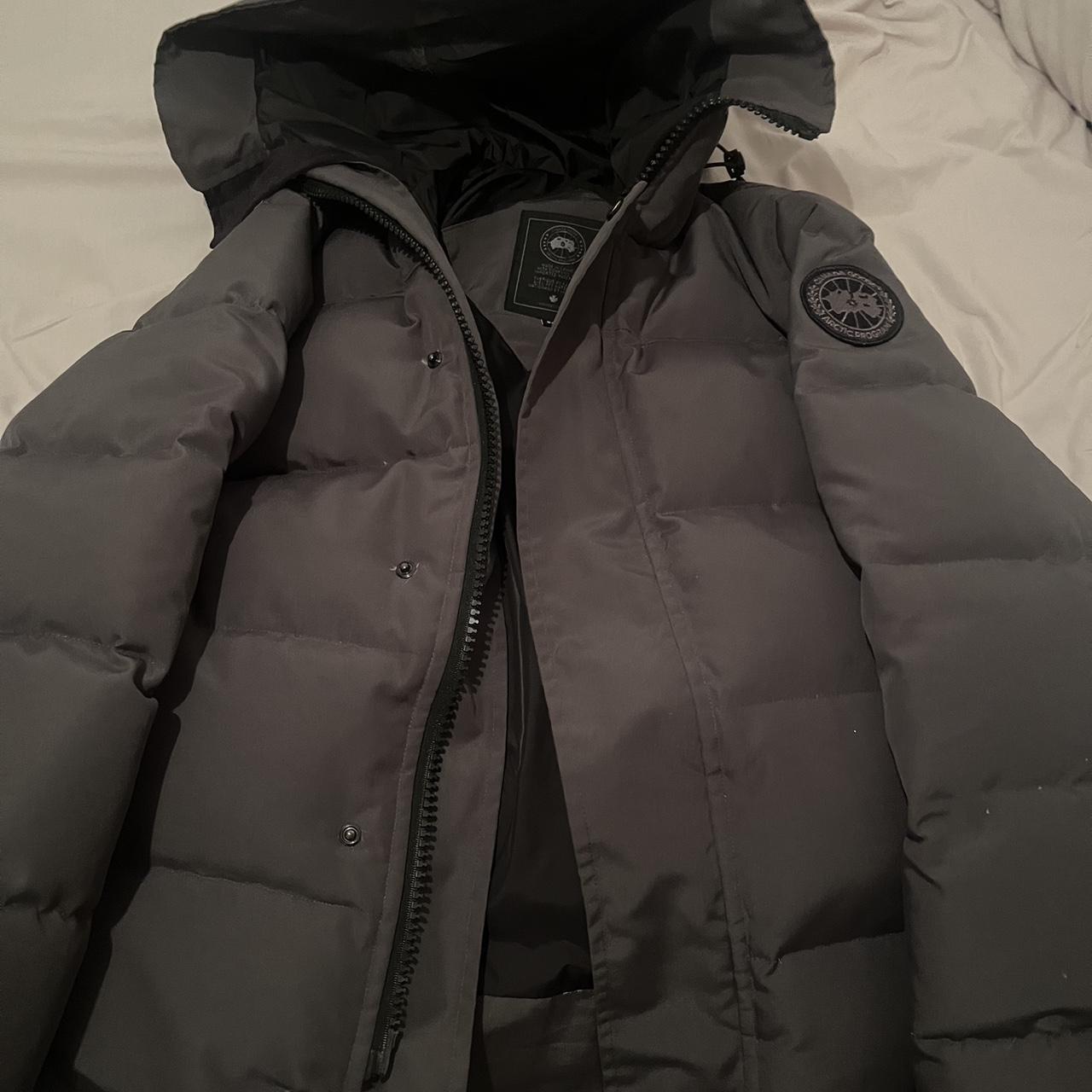 Grey Canada goose Parker coat - Depop