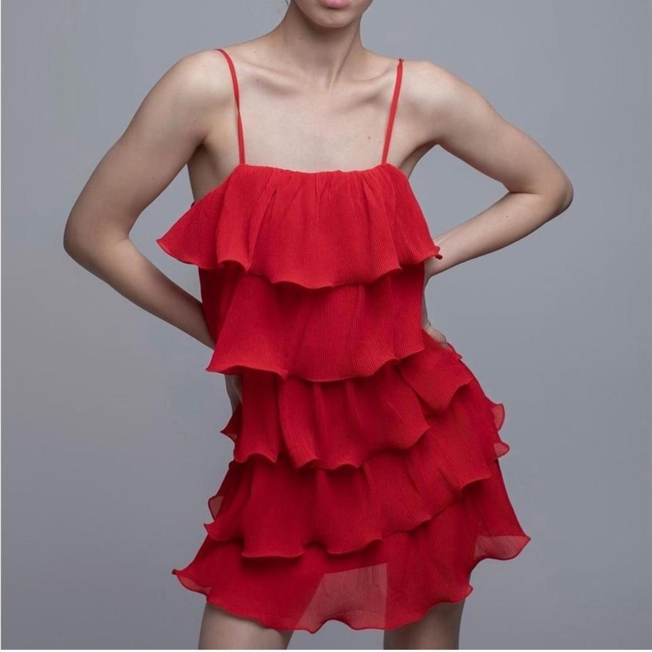 ワンピース theredthread S layered ruffle dress mini ワンピース theredthread S layered ruffle dress mini