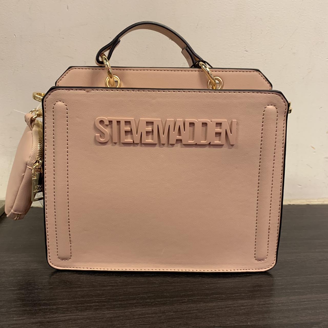 Steve Madden BEVELYN “NUDE” Satchel Crossbody Bag... - Depop