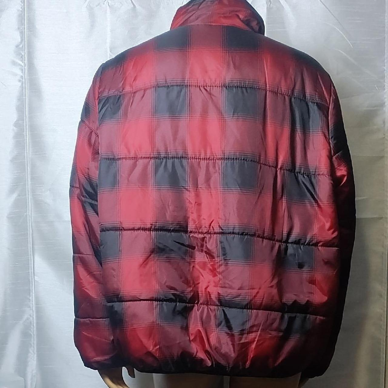 Universal Thread Women's Puffer Jacket - Red/Blac… - image 3