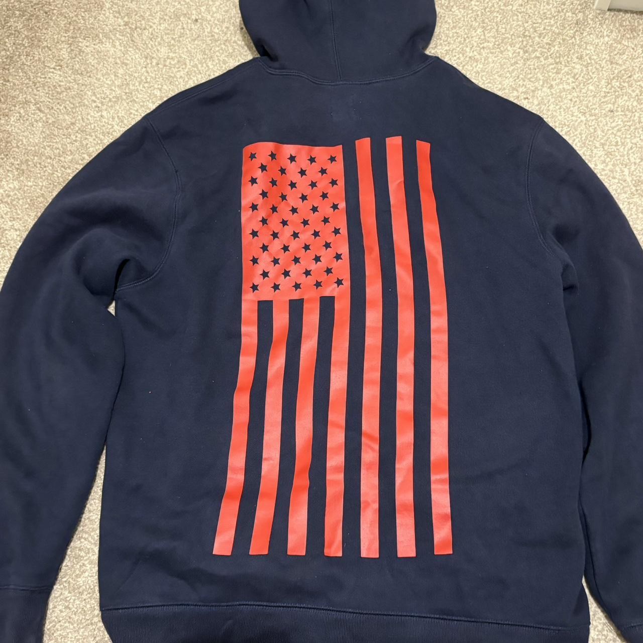 Mens Hoodies Gap Red Blue Sweatshirt Vintage Navy Red Usa Flag GAP