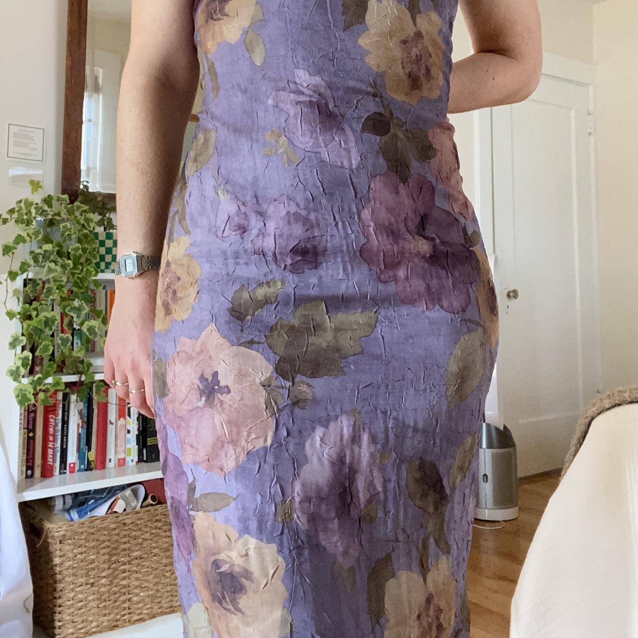 Eckhaus Latta Women's Purple and Pink Dress (2)