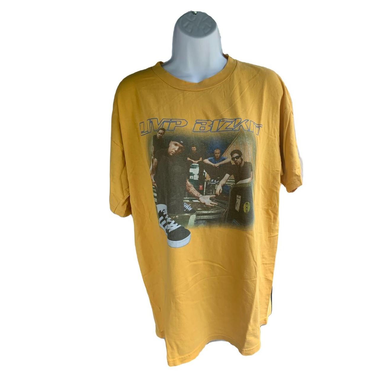 LIMP BIZKIT イエローTシャツ Limp Bizkit vintage t shirt. Size large. | Depop