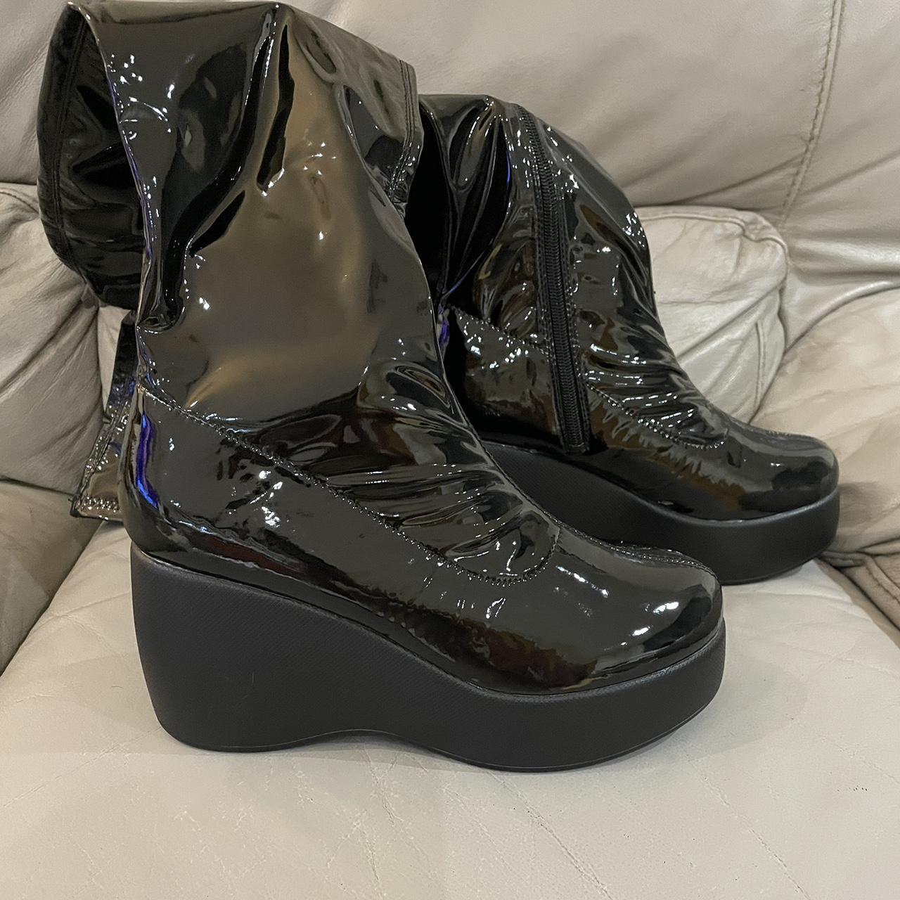 nasty gal patent boots