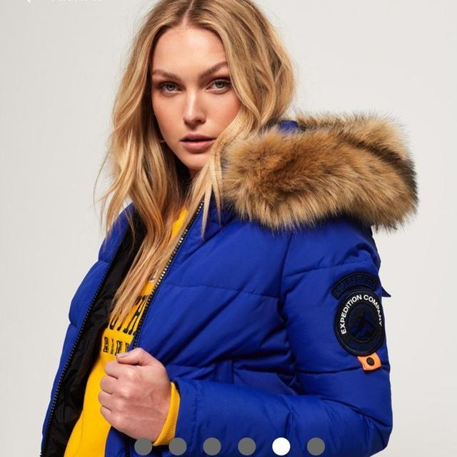 Everest Ella Cobalt Blue Bomber Jacket Superdry. Depop