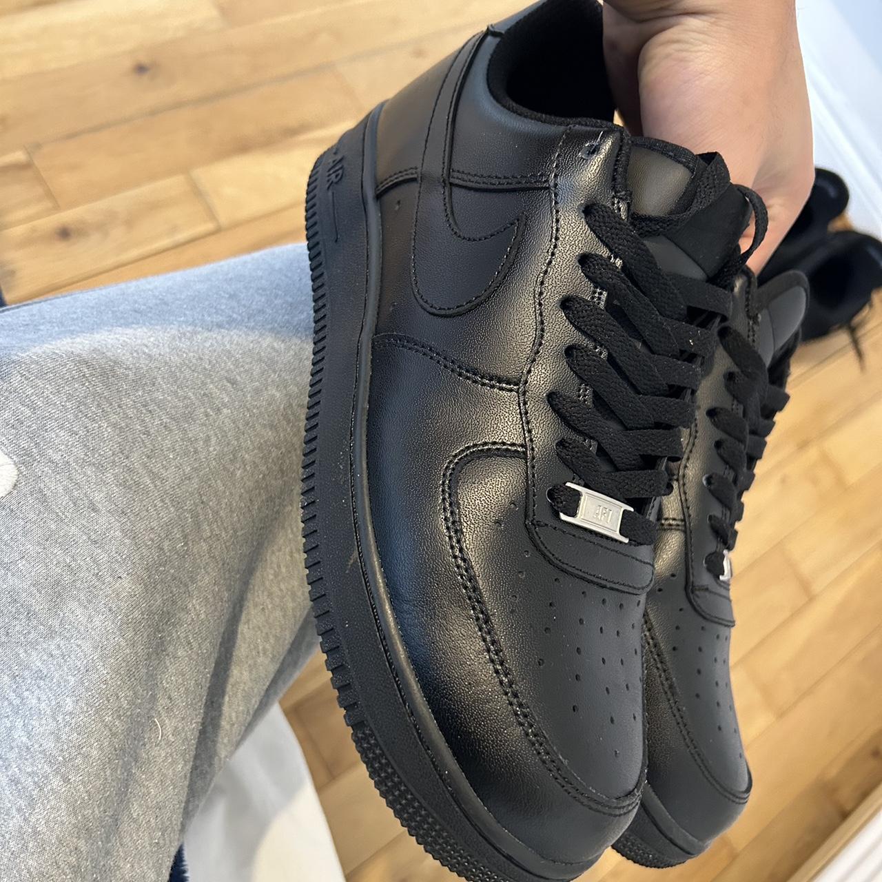 mens black nike air force 1 size 9