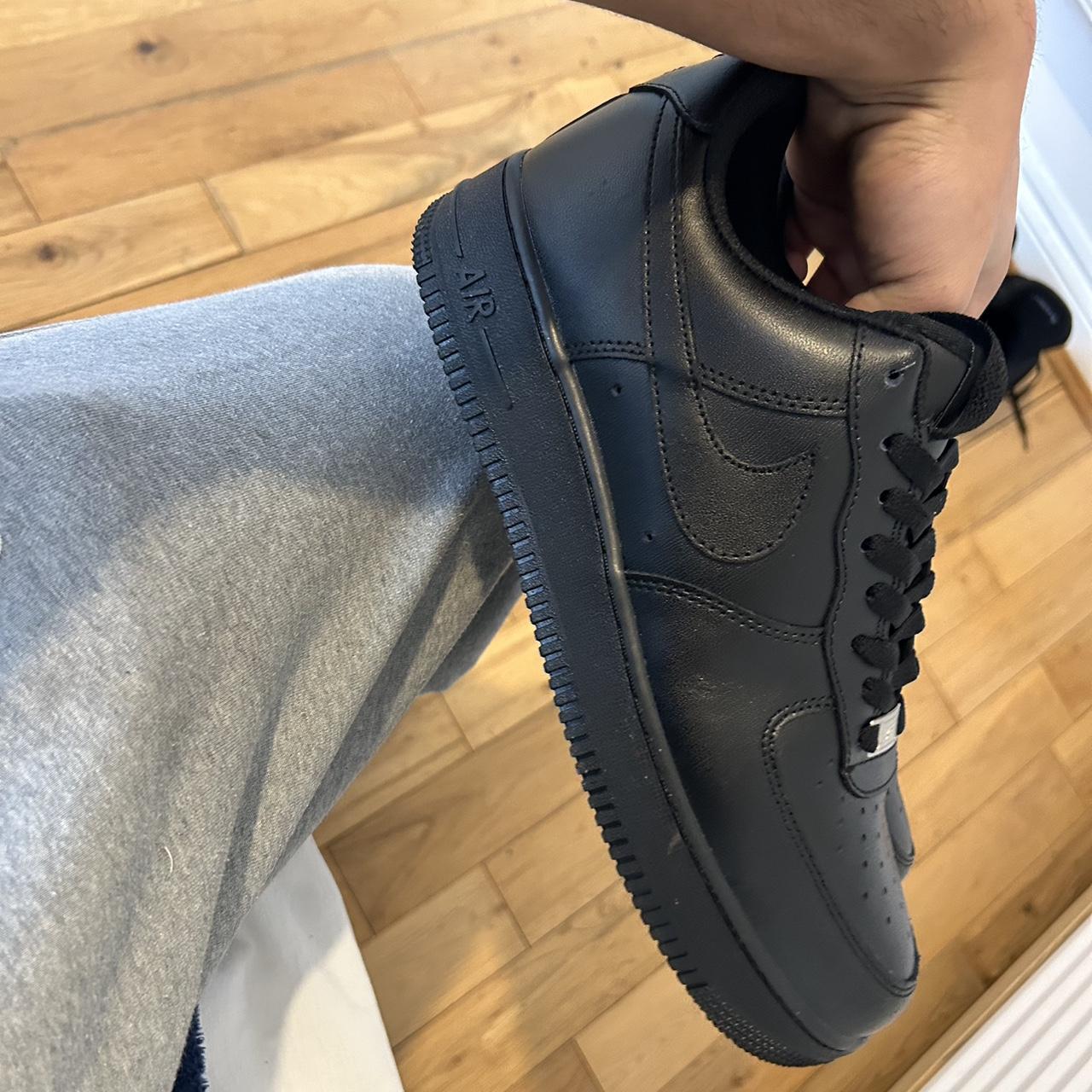 mens black nike air force 1 size 9