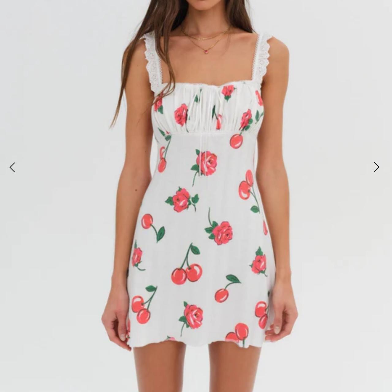 for love and lemons cherry dress xs NWT