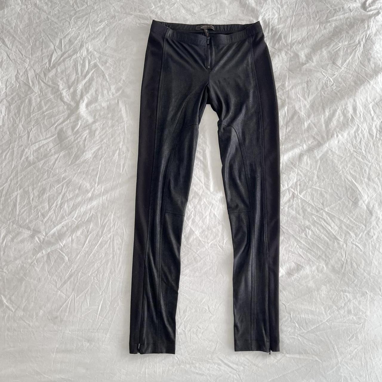 ✿ BCBG ✿ Black metallic leggings ✿ low-rise with - Depop