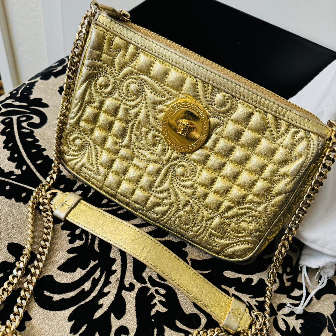 バッグ 00s Versace bag gold baroque y2k 00s Versace bag gold baroque y2k
