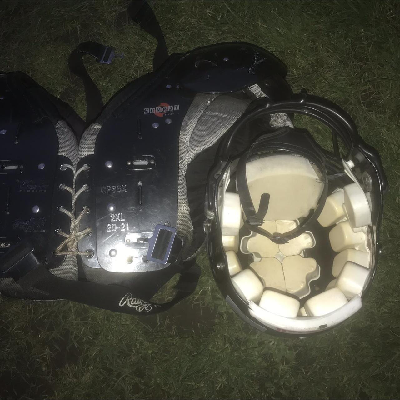 American football pad and helmet Depop