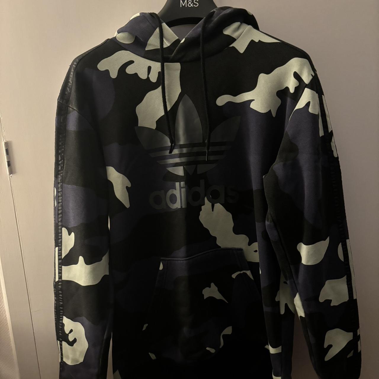 dark blue purple army adidas hoodie selling because