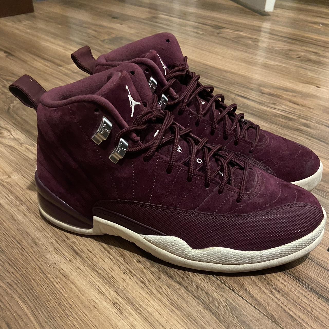 burgundy jordans for men