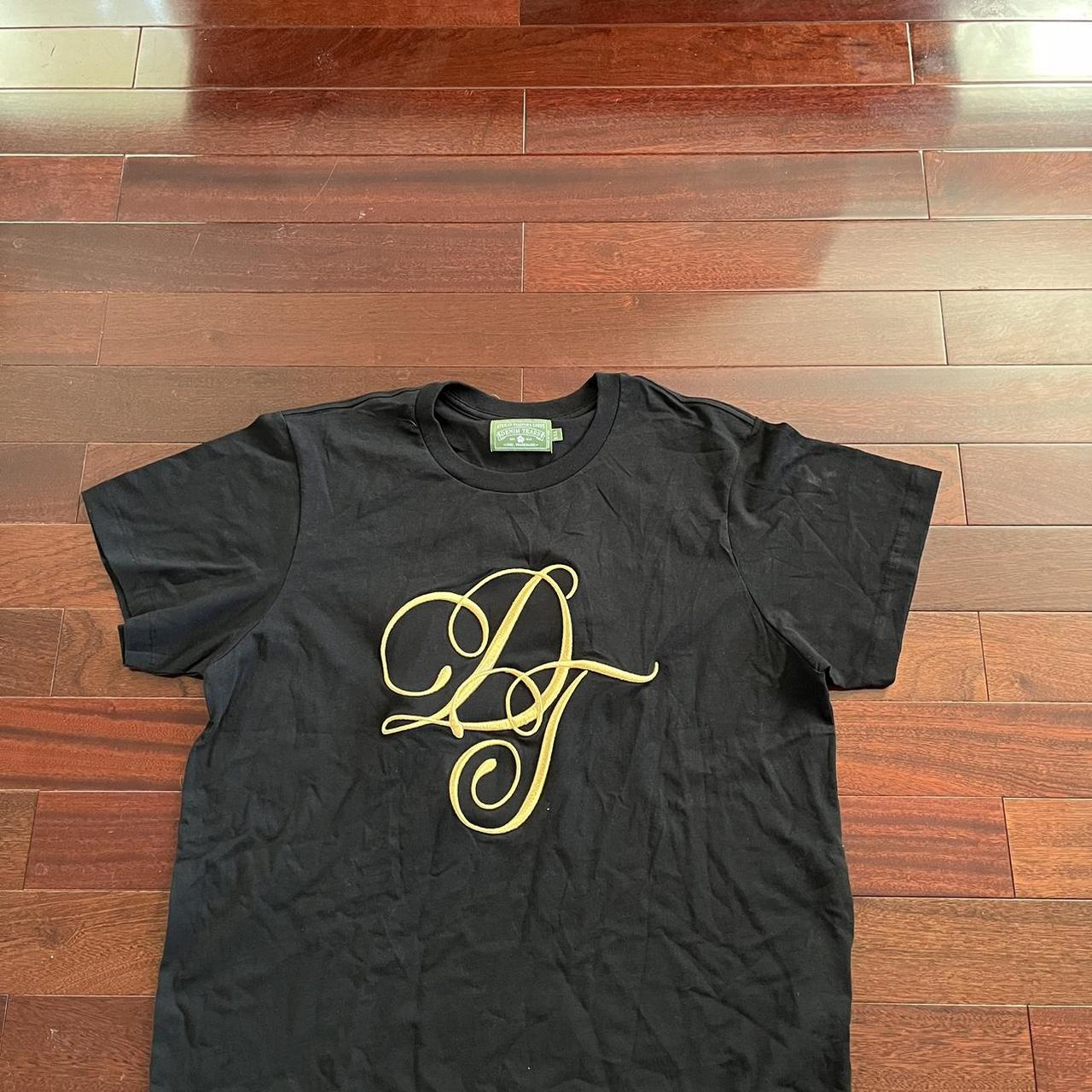 ★ Denim Tears ★DT llic Gold Script Crewneck Black DT Metallic Gold Script Tee - Denim Tears | Depop