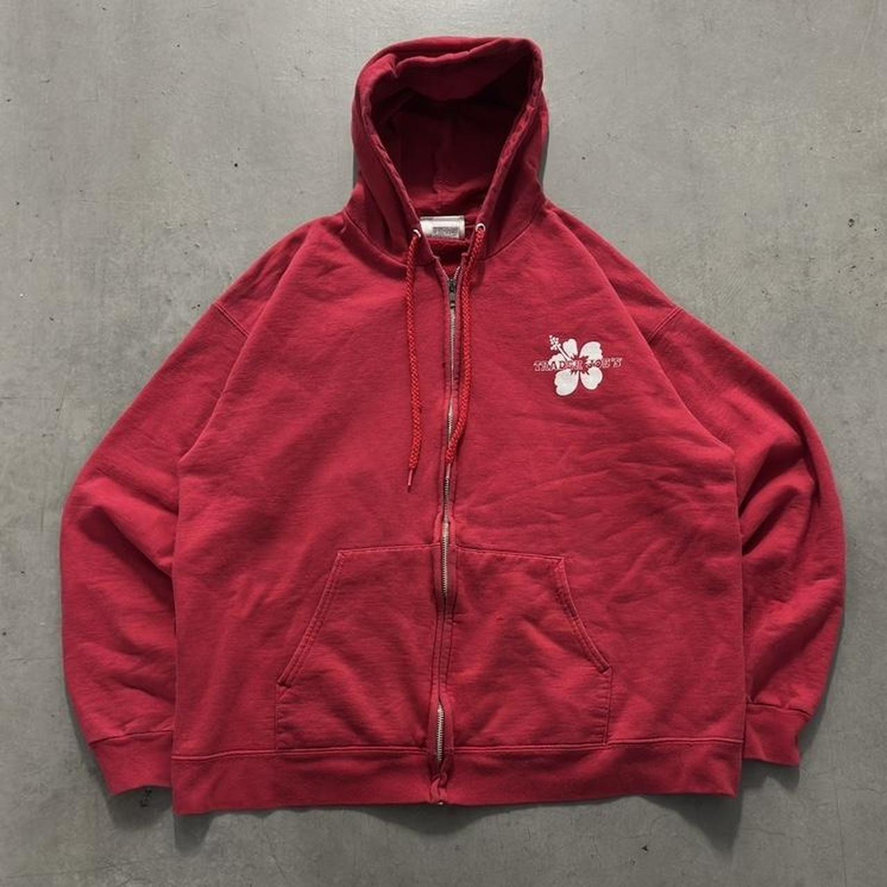 Trader Joe's Men's Hoodie - Red - L – Trader Joe’… - image 1