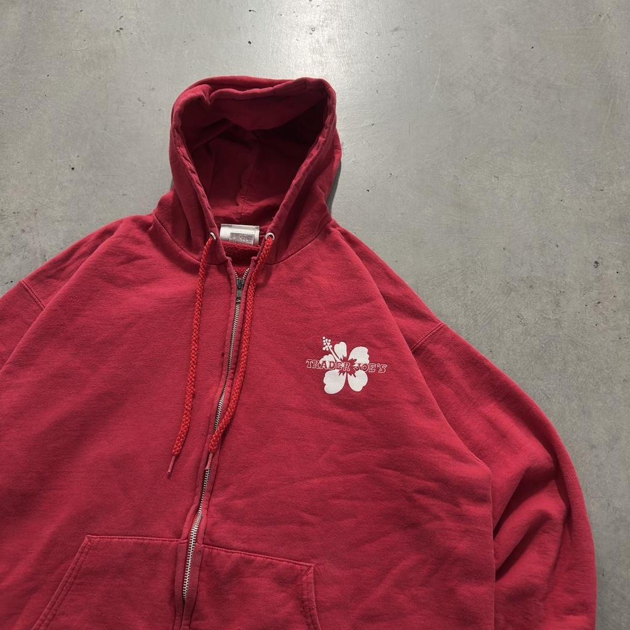 Trader Joe's Men's Hoodie - Red - L – Trader Joe’… - image 2