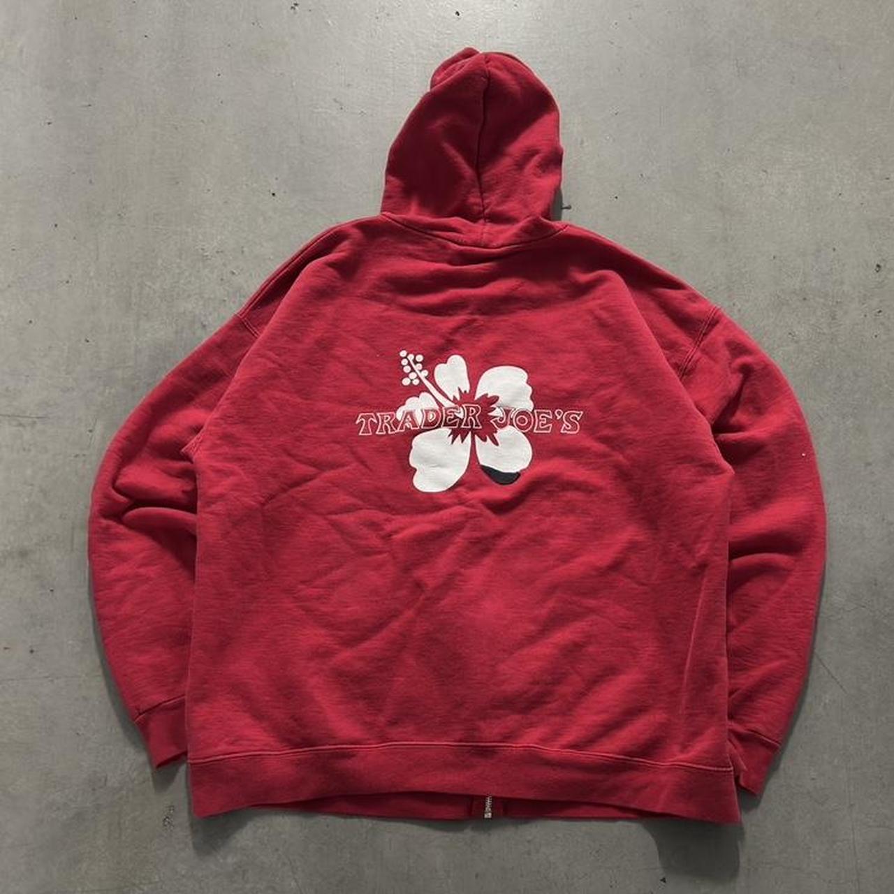 Trader Joe's Men's Hoodie - Red - L – Trader Joe’… - image 3