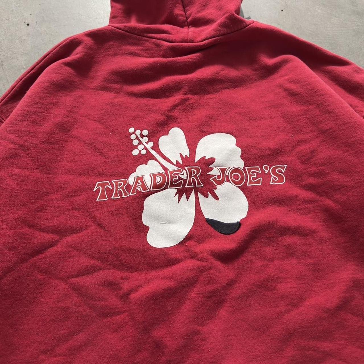 Trader Joe's Men's Hoodie - Red - L – Trader Joe’… - image 4