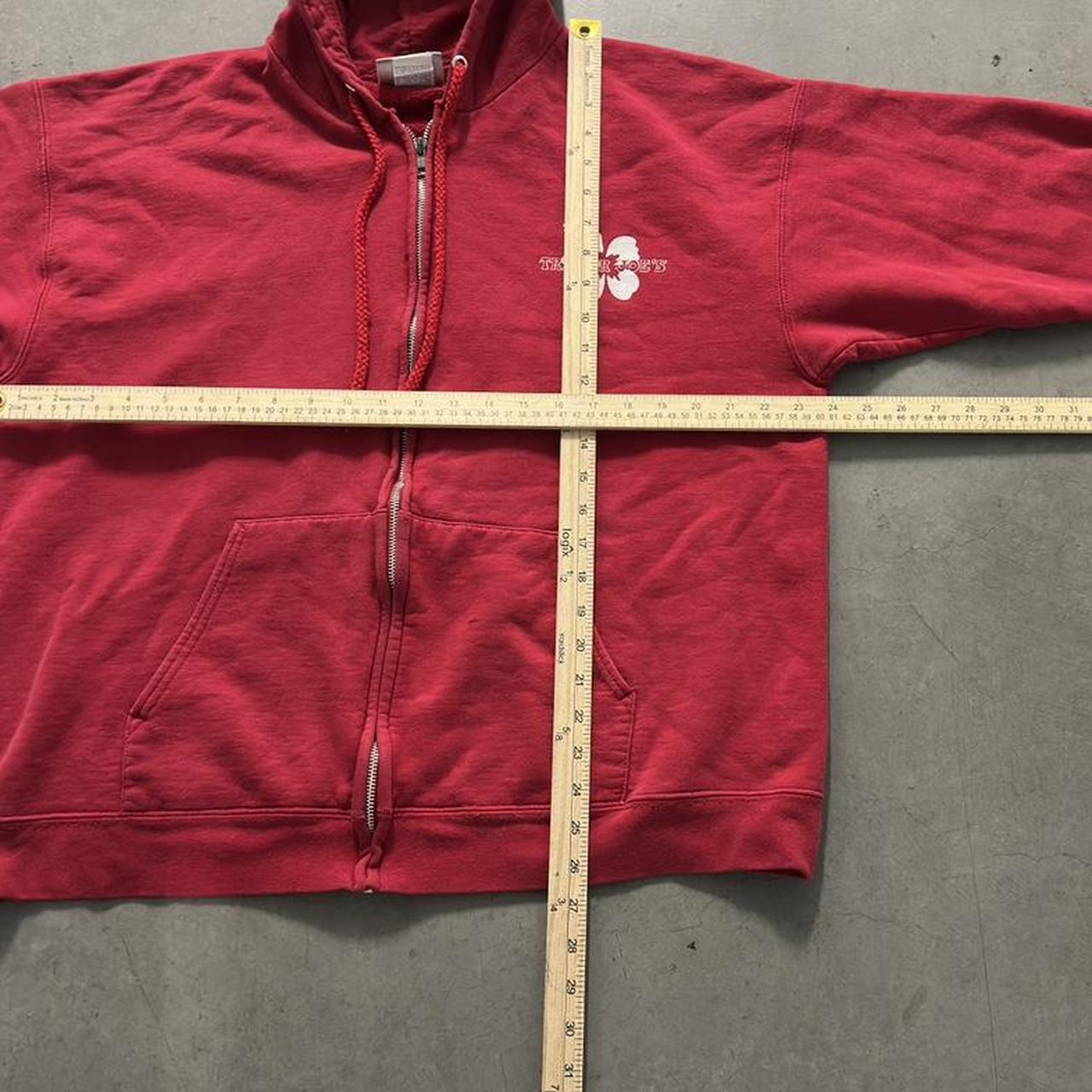 Trader Joe's Men's Hoodie - Red - L – Trader Joe’… - image 6