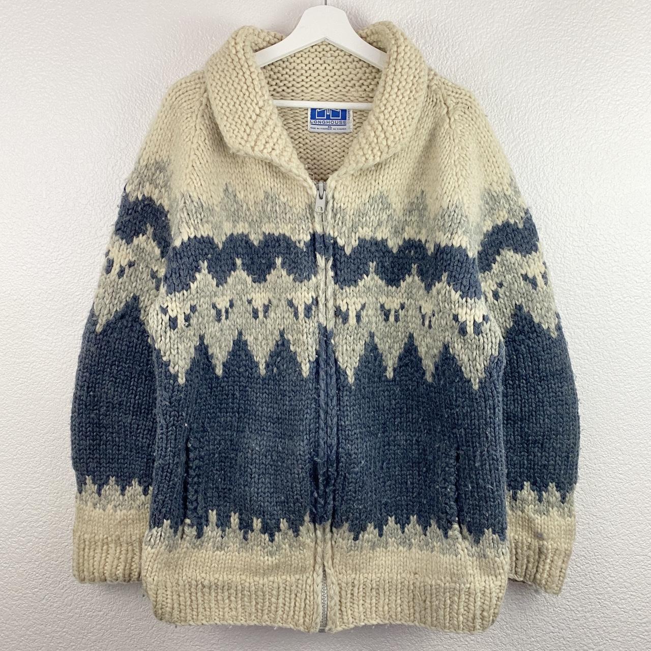 Vintage Longhouse Canada Heavy Thick Cowichan Wool... - Depop