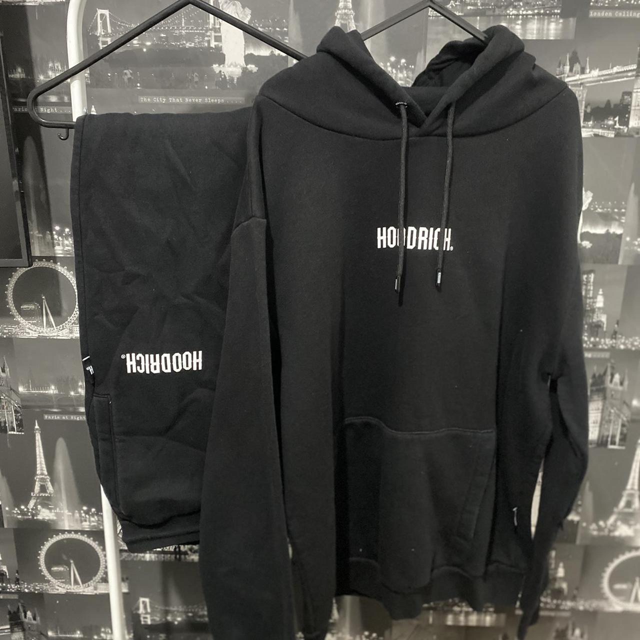 Men’s Black Hoodrich Tracksuit Set Size XL
