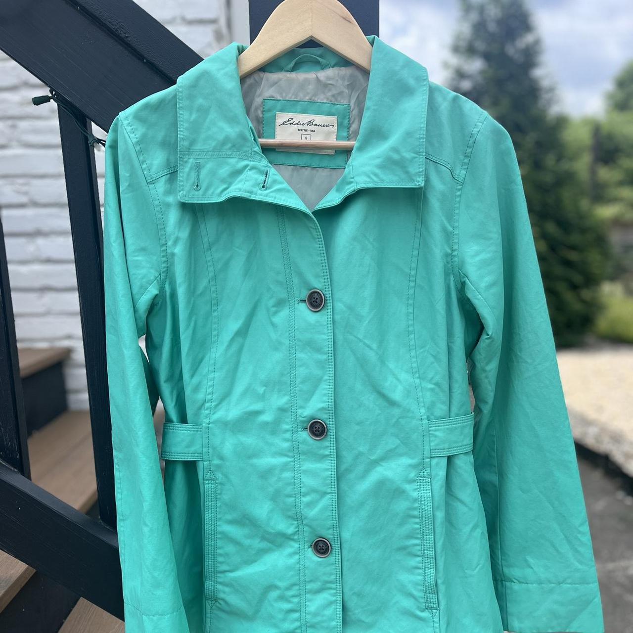 Teal Wddie Bauer jacket perfect for spring summer. Depop