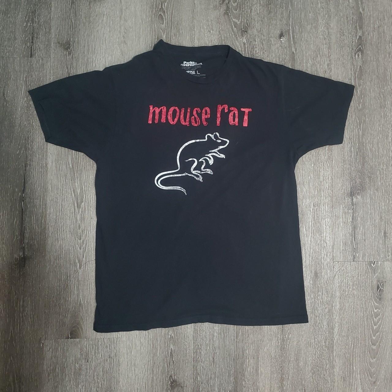 Parks & recreation band Mouse Rat black tshirt with... - Depop