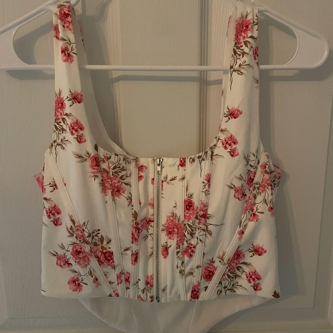 Source Unknown Women's Top - White/Multi - M – Me… - image 2