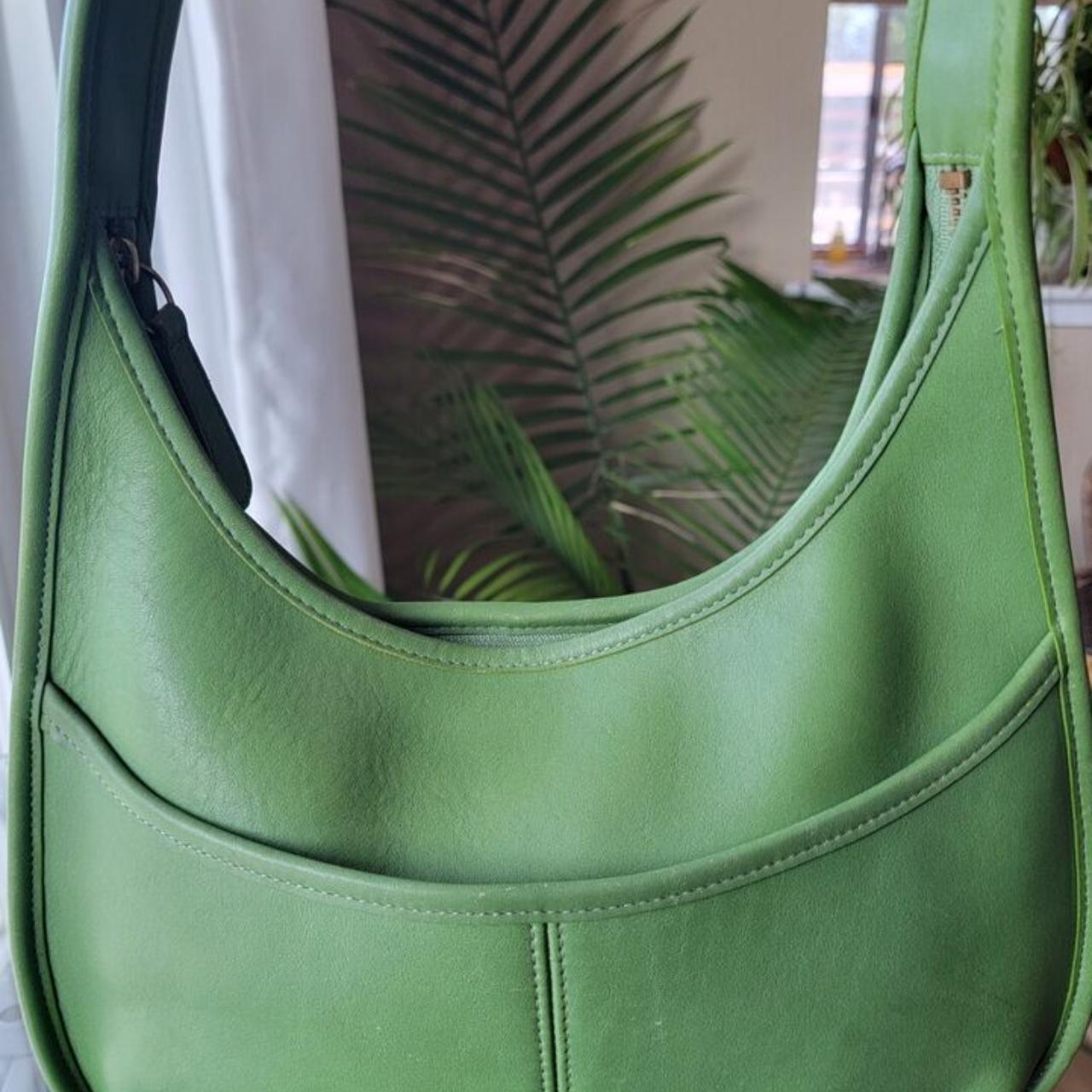 Vintage Coach Ergo Hobo Shoulder Bag 9033 Green Depop P0