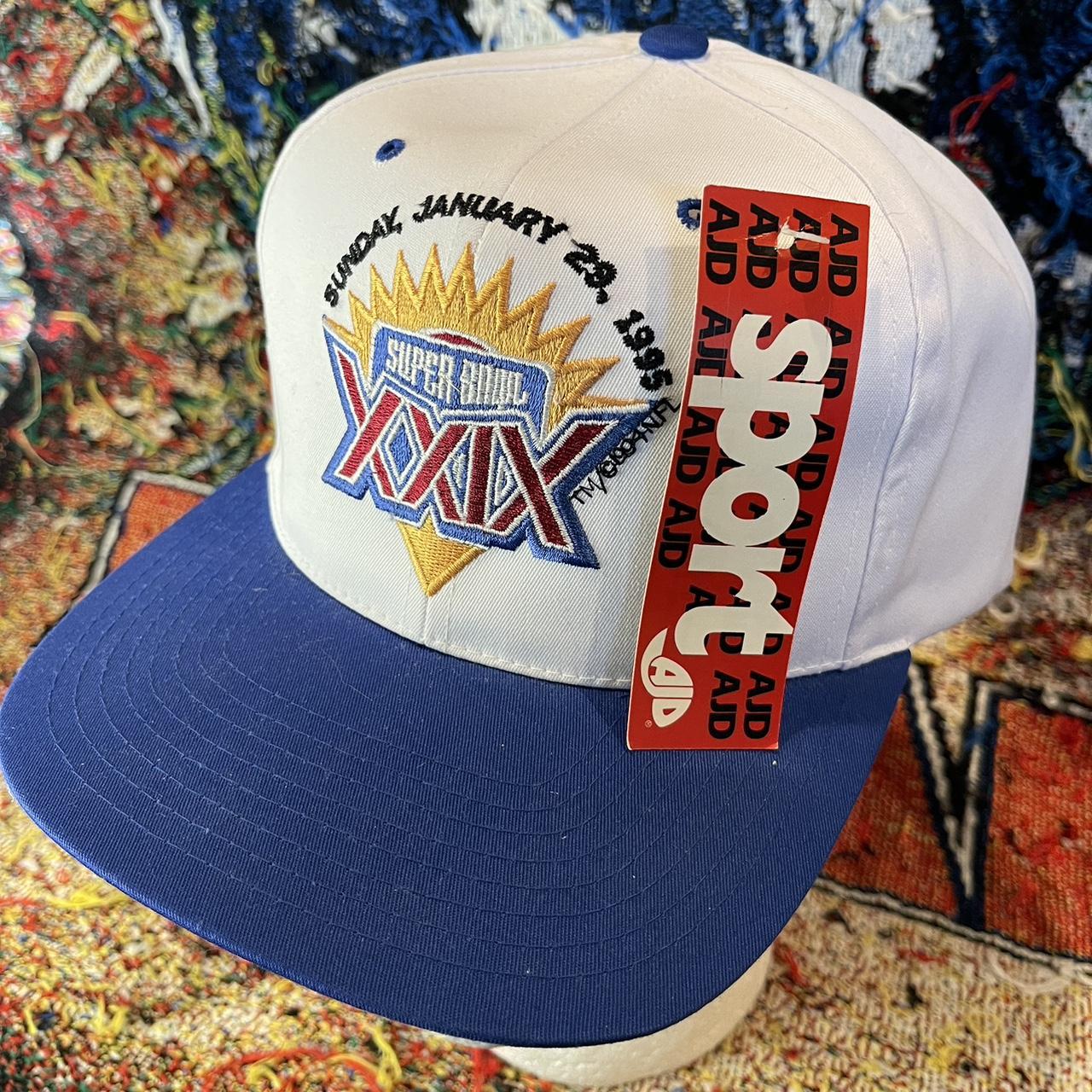 1995 Super Bowl XXIX snapback hats - white and blue. | Depop