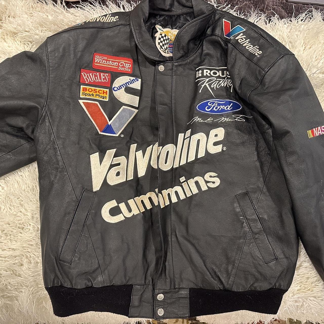 Vintage Mark Martin authentic Vavoline leather NASCAR jacket