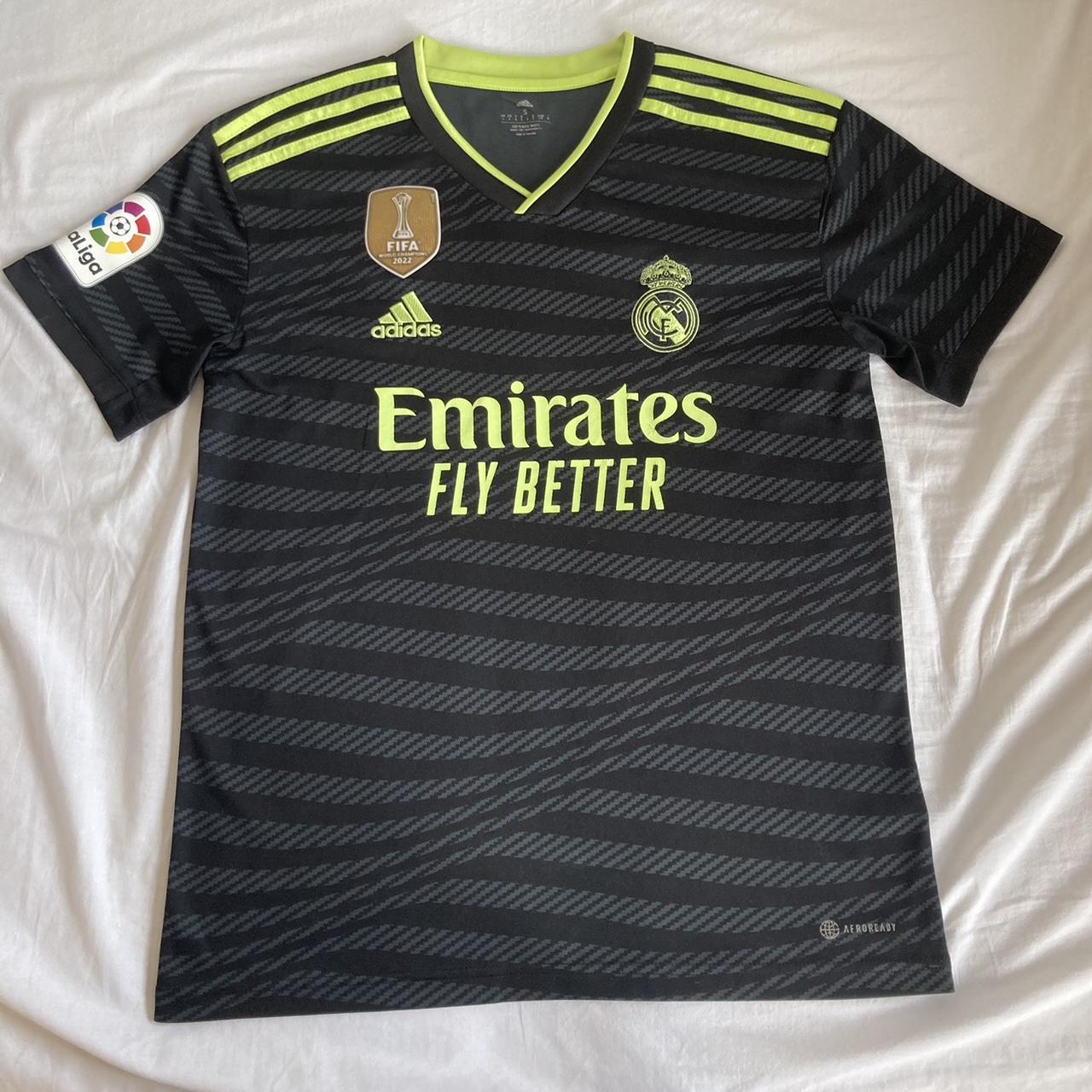 Adidas Real Madrid Third Shirt Black Depop