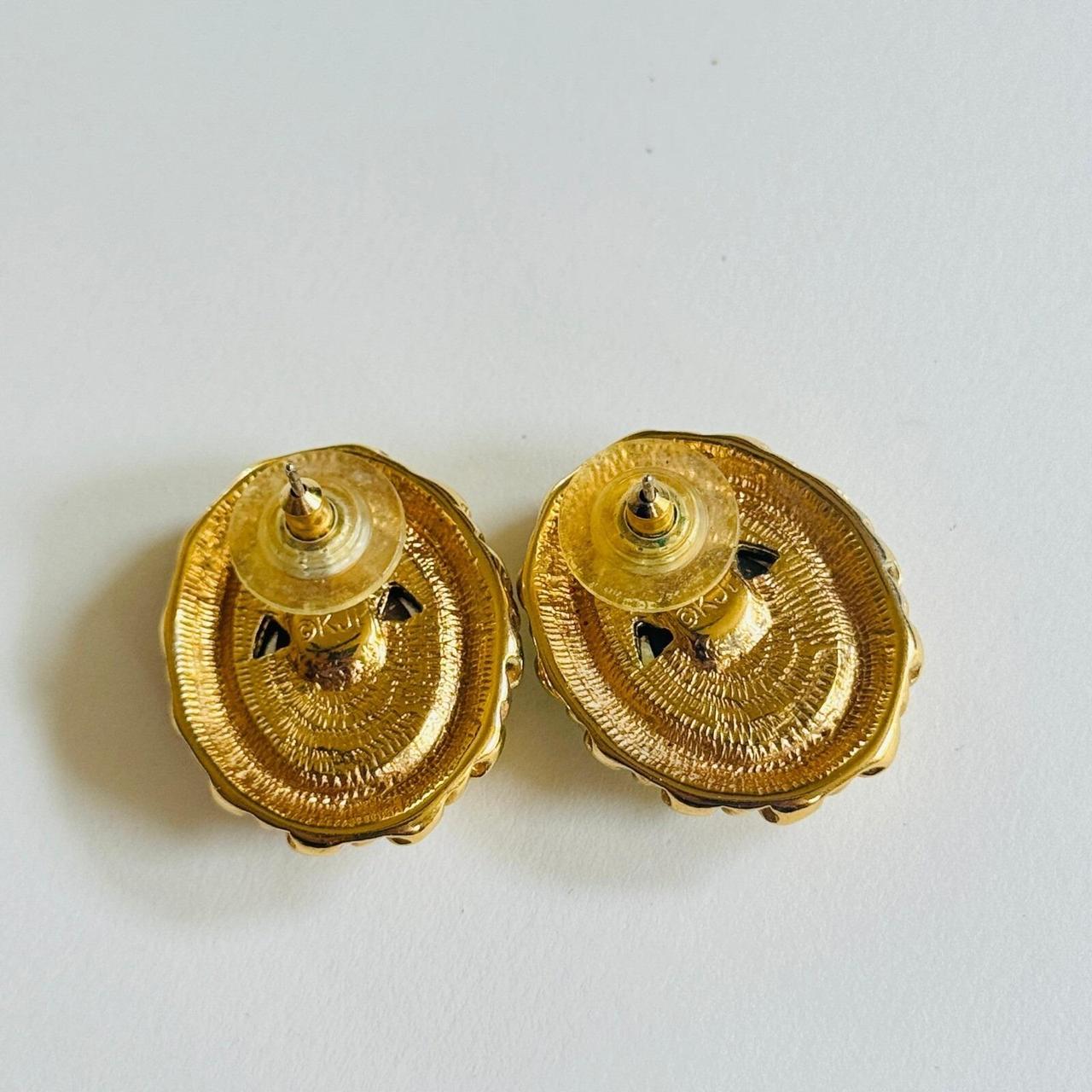 Kenneth Jay Lane Women's Earrings - Gold – VTG KJ… - image 4