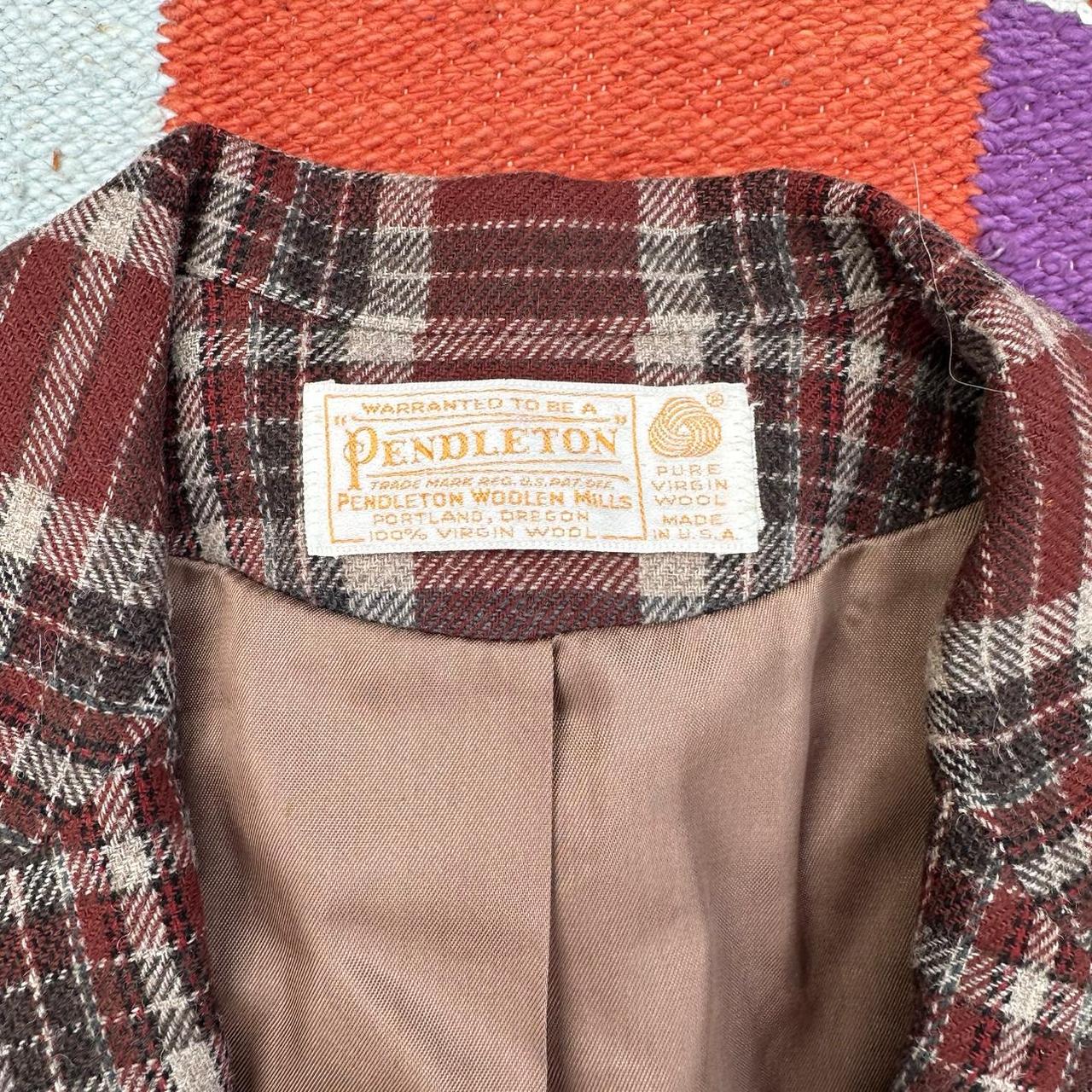 Pendleton Women's Blazer Jacket - Brown/Burgundy … - image 2