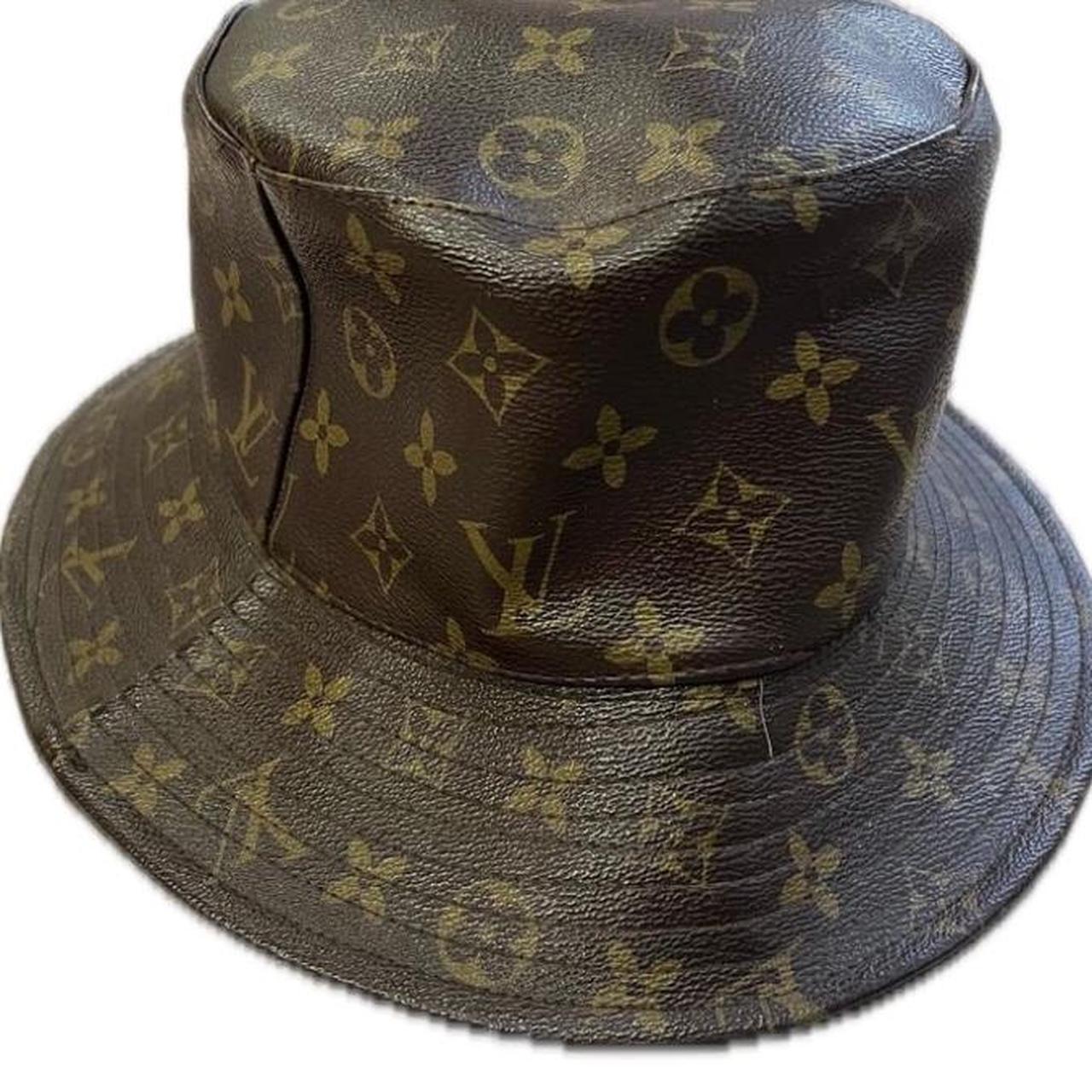 Lv Monogram Louis Bucket Hat Louis Vuitton Tan And Black Monogram