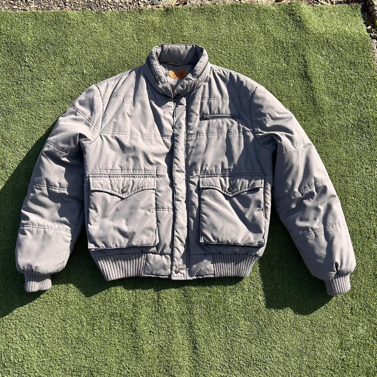 Levi's Men's Puffer Jacket - Grey/Blue - XL – Rar… - image 1