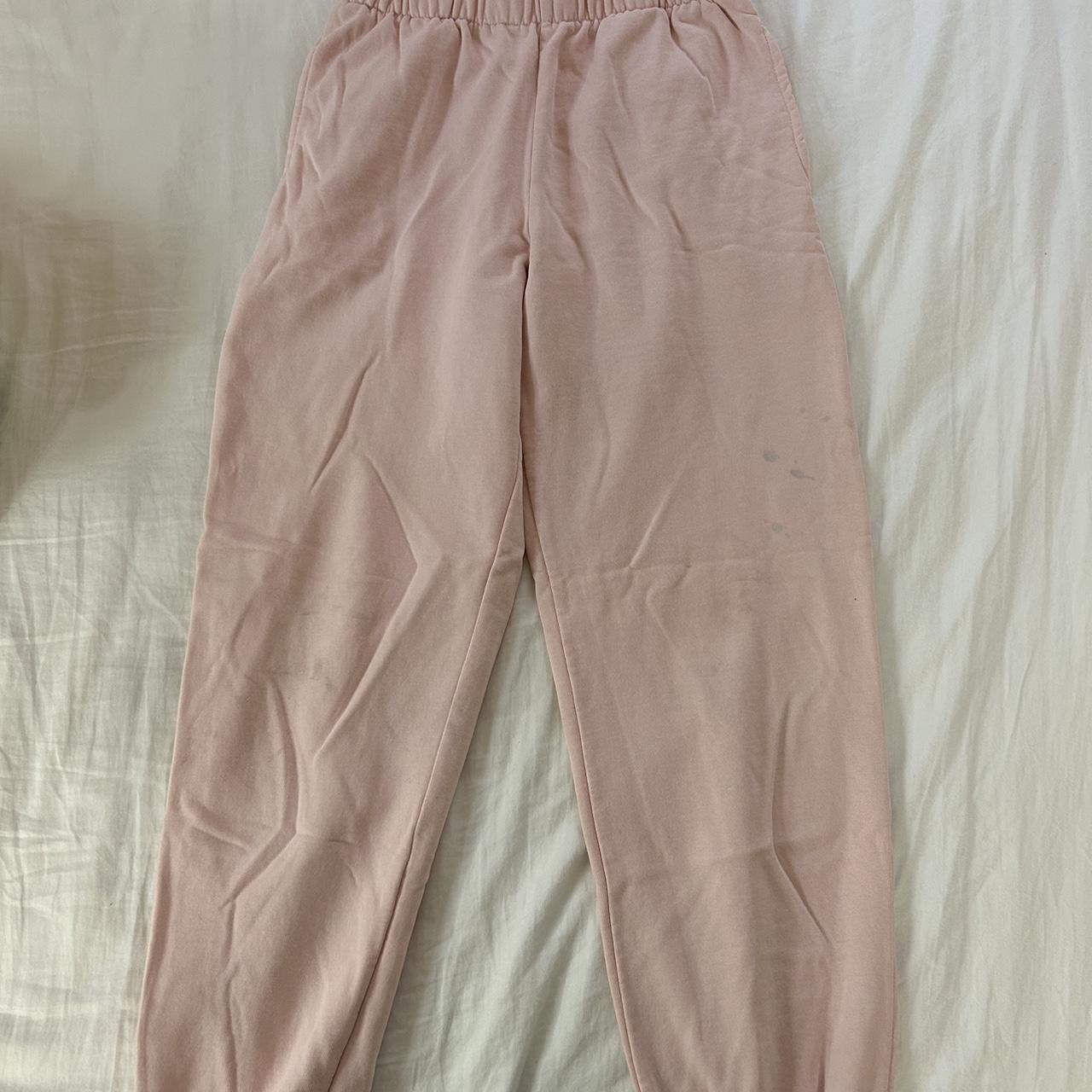 Joggers Light Pink Brandy Melville Sweatpants Light Pink Brandy