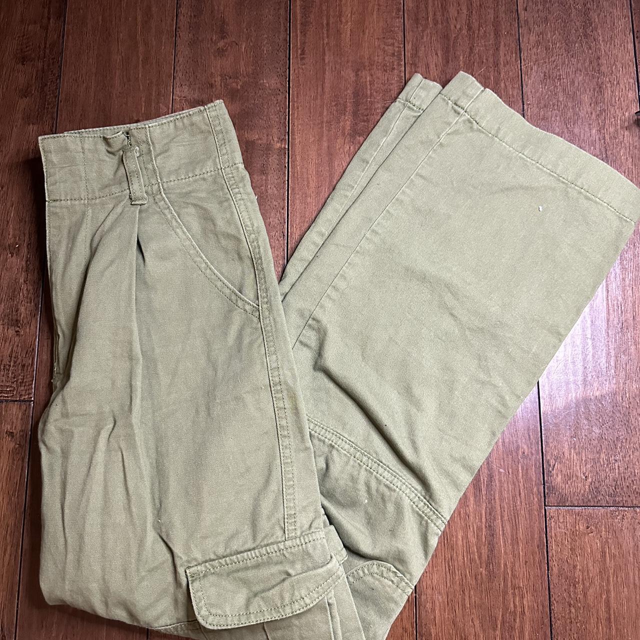 Forever 21 Wide Leg Cargo Pants (Slightly Taken in... - Depop