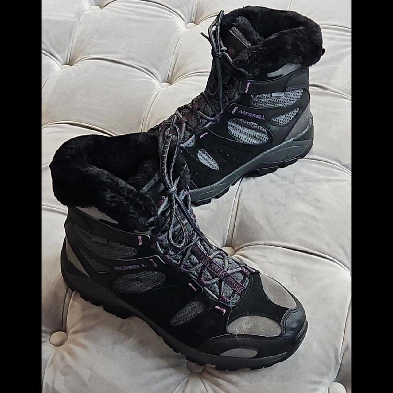 These black leather boots from MERRELL Damson are a. Depop