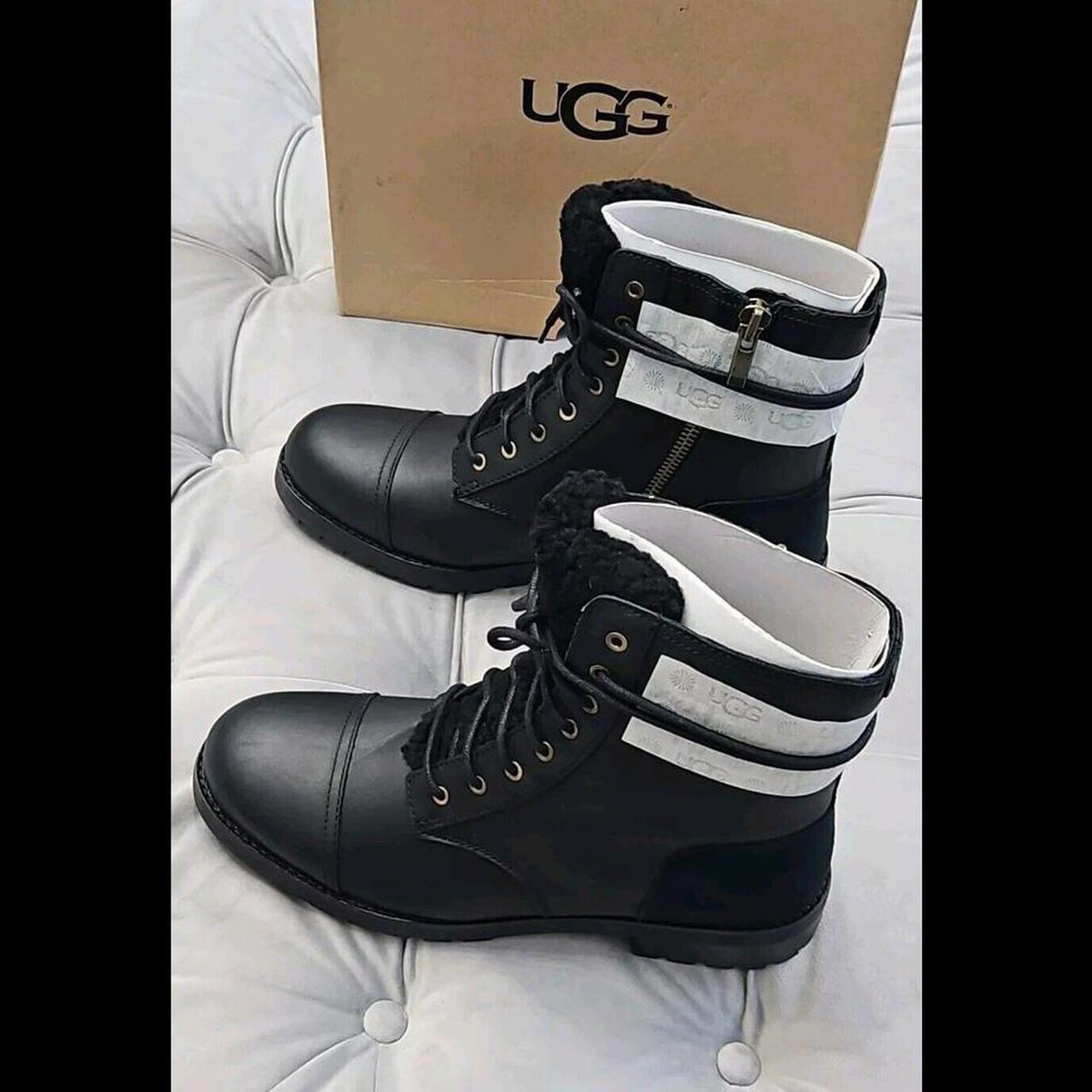 UGG Kilmer model 1019072 Exposed Fur Black Leather. Depop