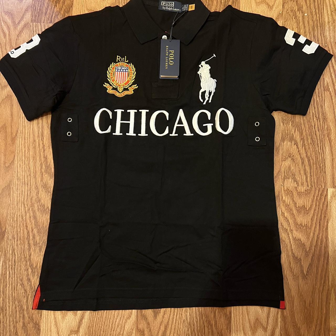トップス POLO RALPH LAUREN CHICAGO POLO SHIRT M Polo Ralph Lauren Polo T-Shirt Chicago USA #3 Big Pony