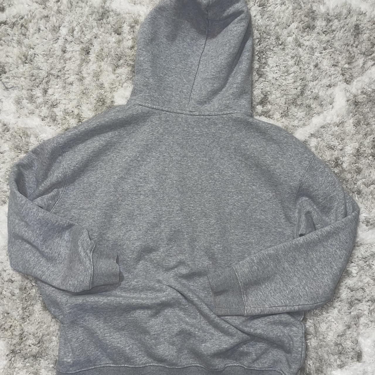 oversized grey nike hoodie