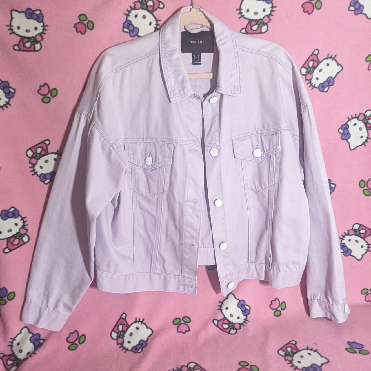 Pink jean 2024 jacket forever 21