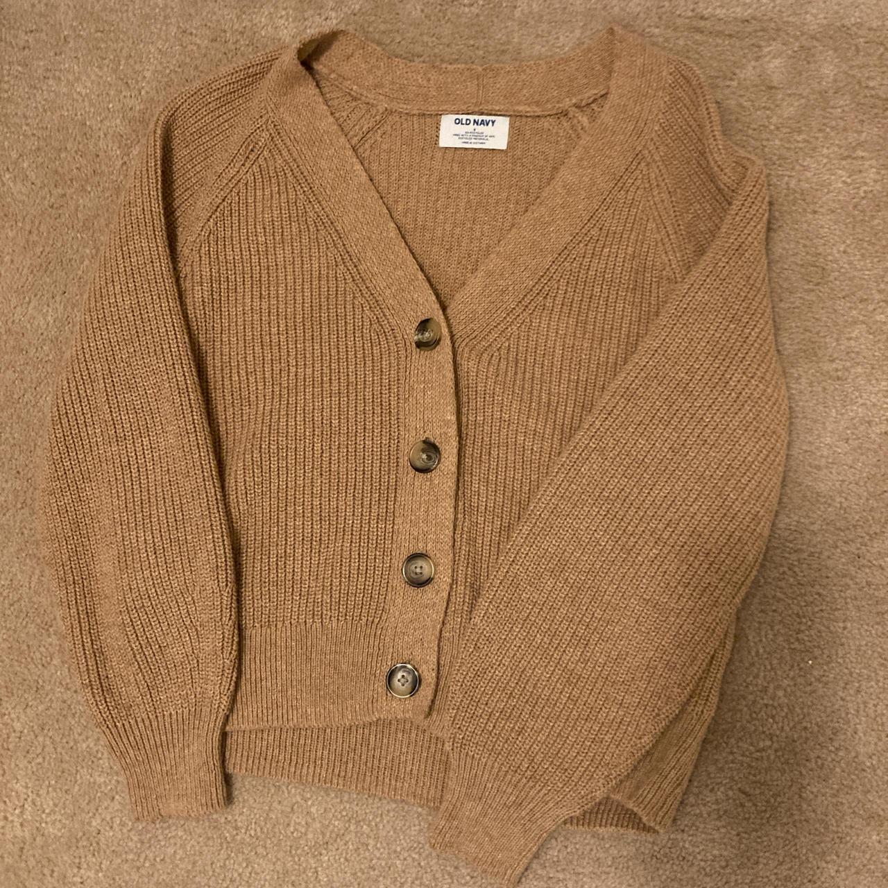 Old navy tan cardigan best sale