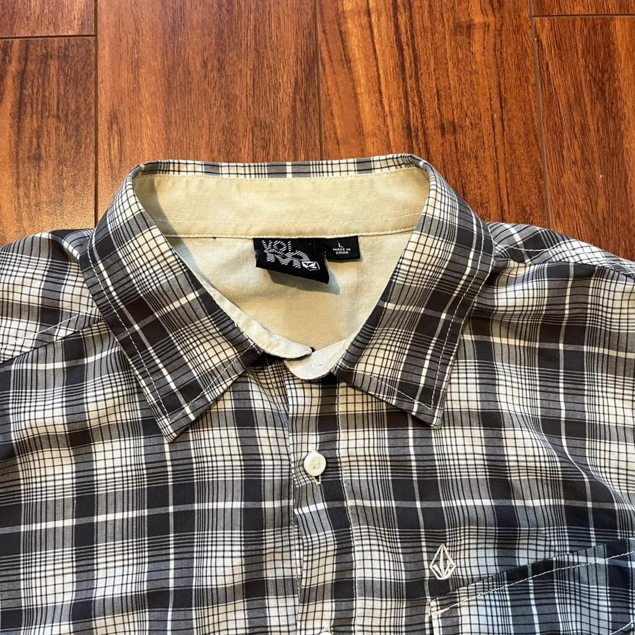 Volcom Men's Shirt - Multi/Grey - L – Volcom plai… - image 2