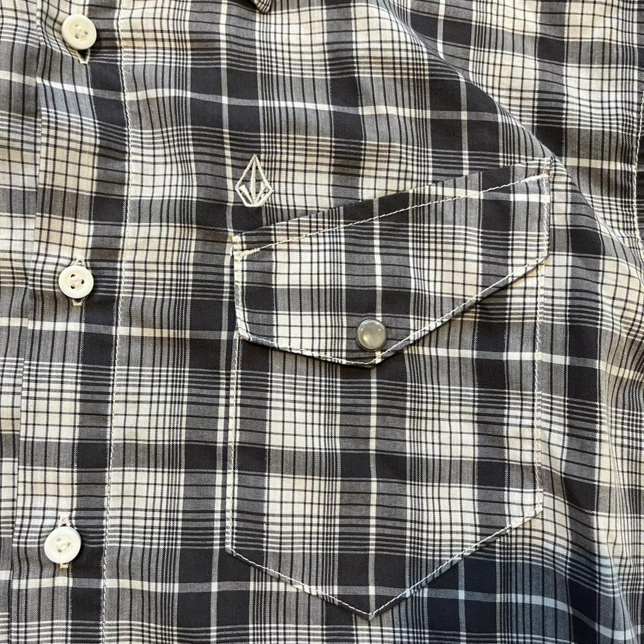 Volcom Men's Shirt - Multi/Grey - L – Volcom plai… - image 3