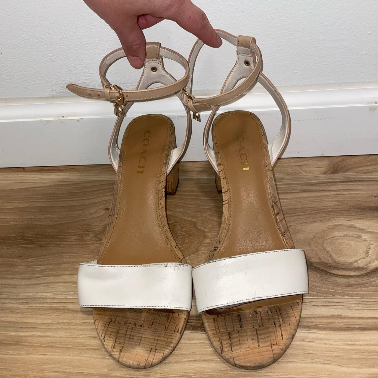 Coach summer sandals with beautiful gold hardware Depop