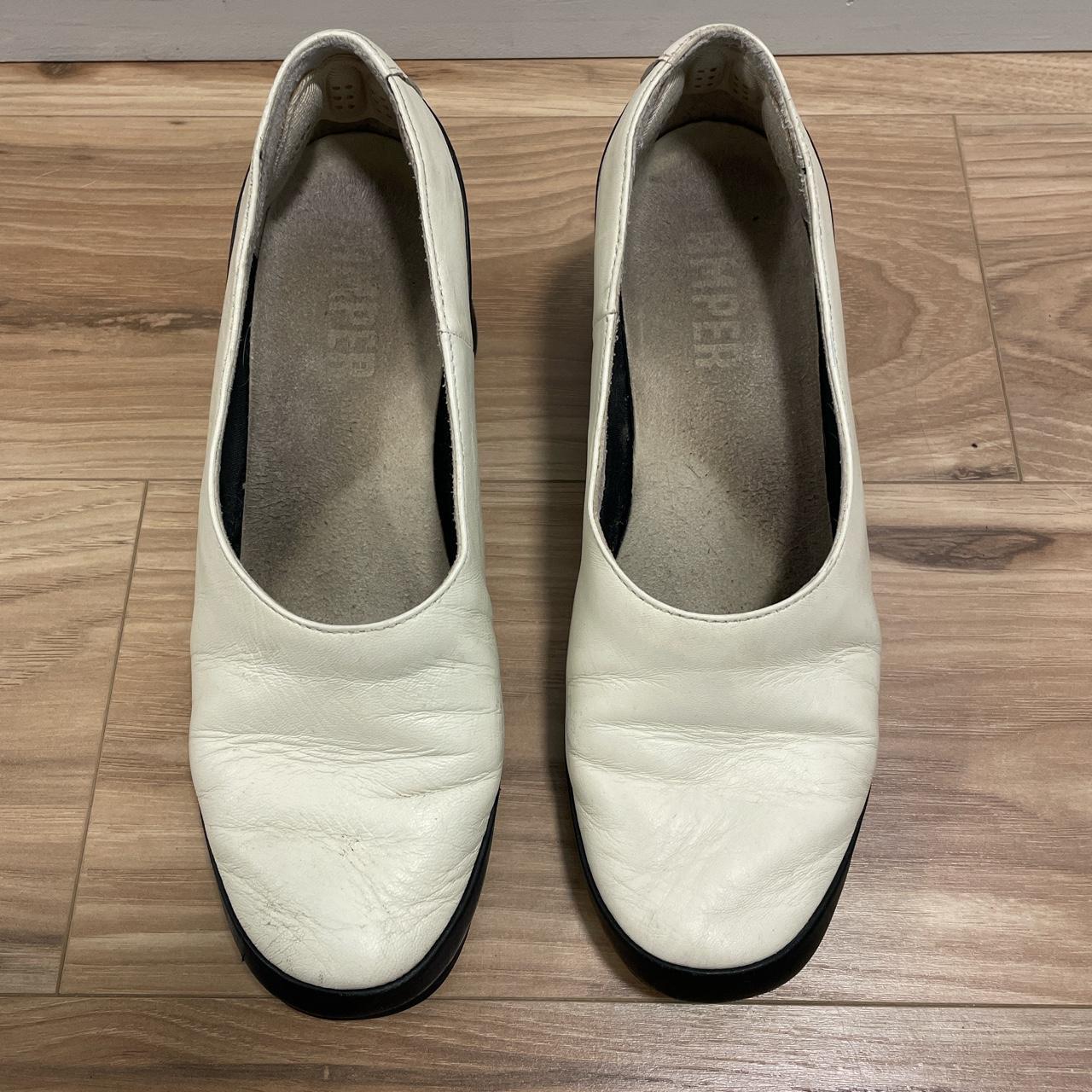 Camper Women's White and Cream Mules