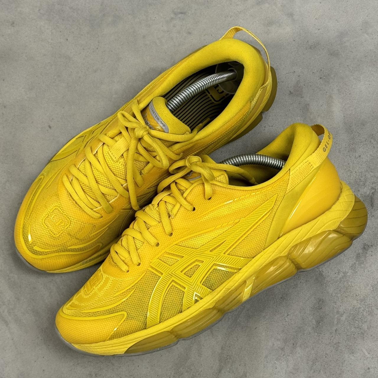 Asics yellow trainers on sale