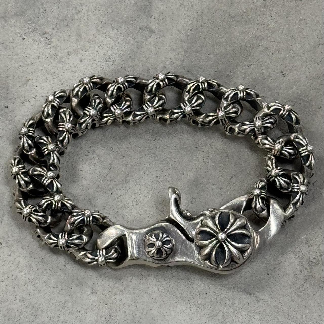 Vintage Chrome Hearts Lobster Claw Bracelet '96 | Depop